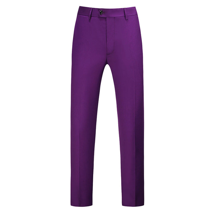 Herren nan schlanke Premium-Bügelfaltenhose mit Stretchbund und knitterarmem Gewebe Drune