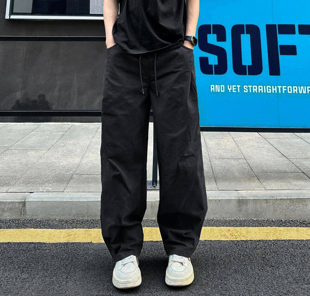 Herren Lässige Weitgeschnittene Hose Drune