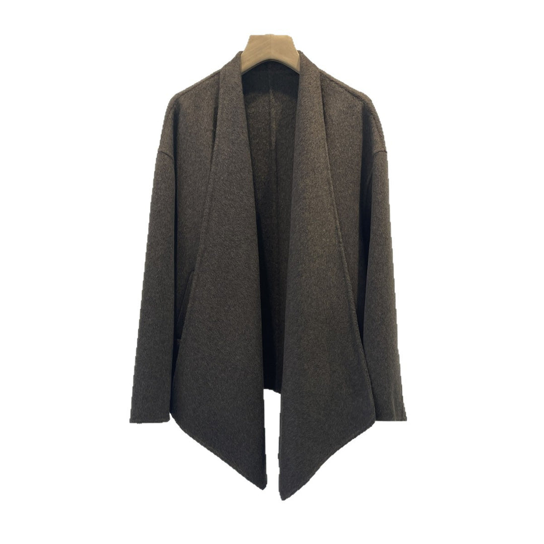 Damen Gemütlicher Offener Strickcardigan Drune