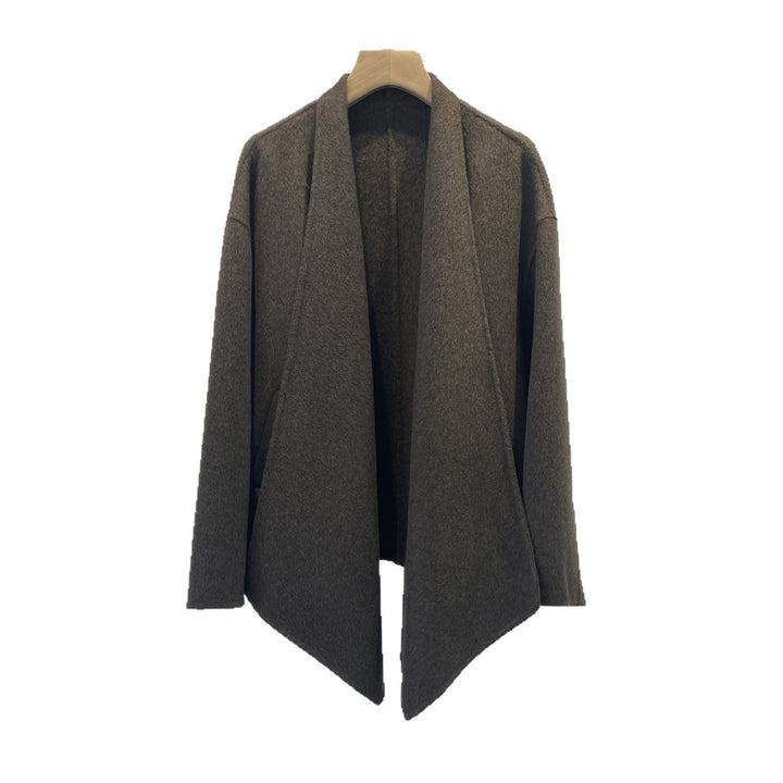 Damen Gemütlicher Offener Strickcardigan Drune
