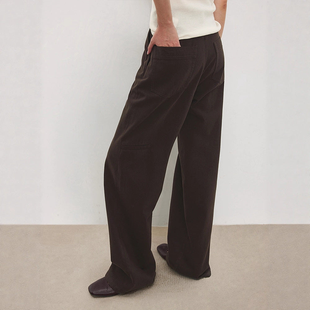 Damen weit geschnittene High-Waist-Culotte Drune