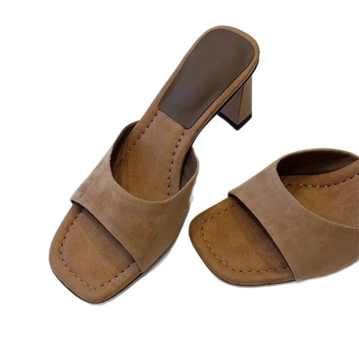 Damen Blockabsatz-Sandalen mit elegantem Riemen und weichem Fußbett Drune