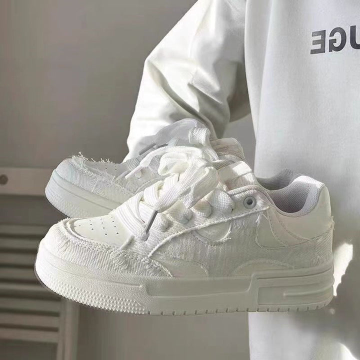Damen Sneakers mit texturiertem Obermaterial und dämpfender Sohle Drune