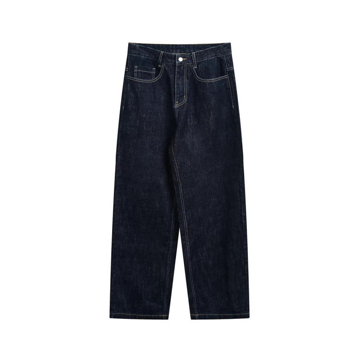 Damen High‑Waist Straight‑Leg Raw‑Denimjeans mit Relaxed‑Fit und Five‑Pocket‑Design Drune