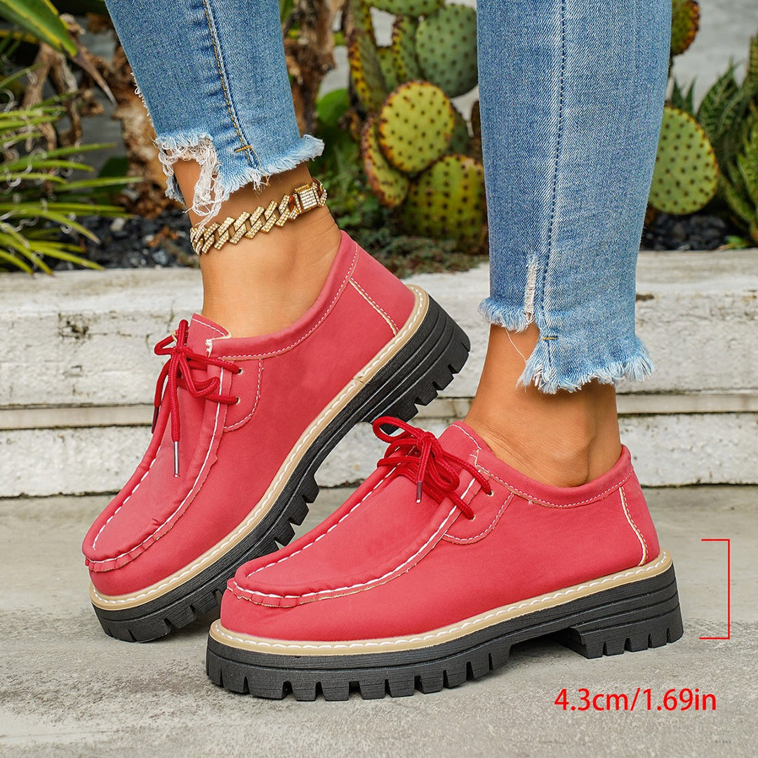 Damen Robuste Comfort-Schnürschuhe Drune