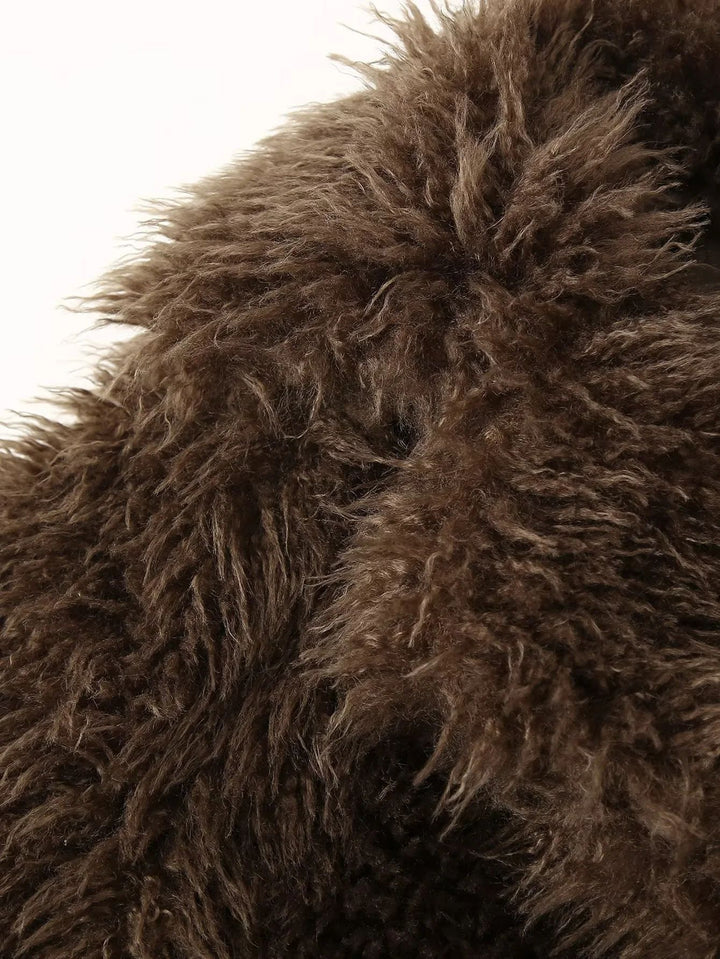 Damen Kuschelige Fleecejacke mit großzügigem Kragen und weichem Innenfutter Drune