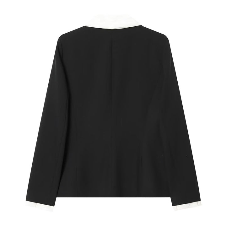 Damen Elegante taillenhohe weit geschnittene Anzughose mit Bügelfalte Drune