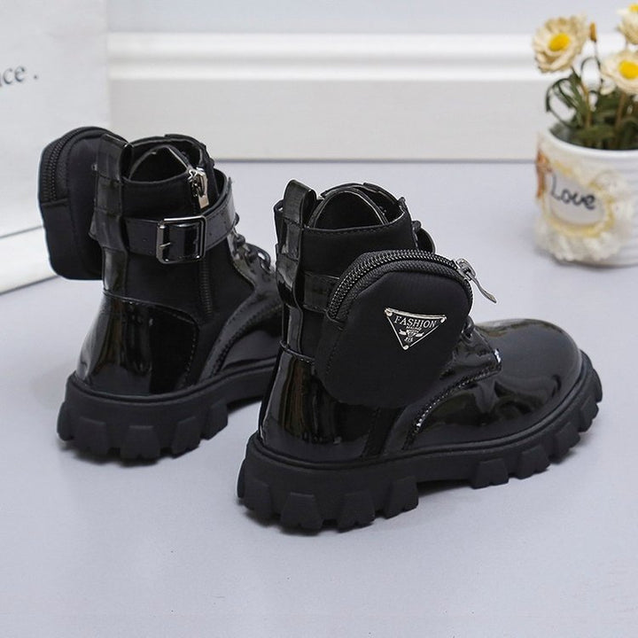 Damen Modische Schnürstiefel mit ausgefallenem Design und praktischen Taschen Drune