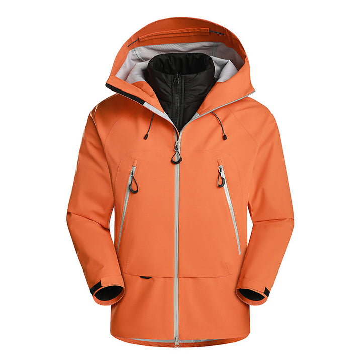 Herren wasserdichte Softshell-Jacke mit herausnehmbarer Stepp-Innenjacke Drune