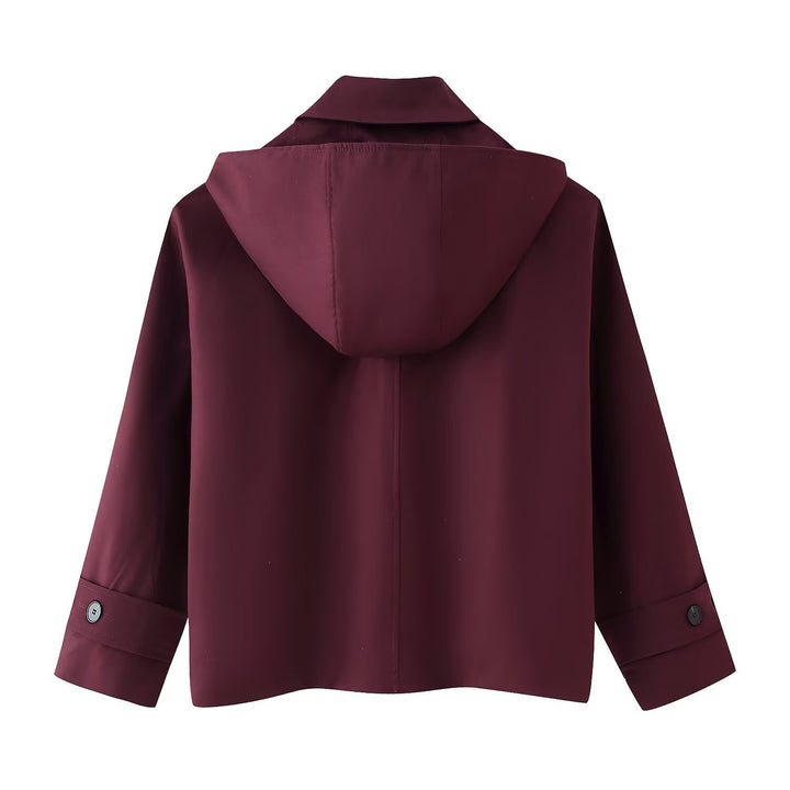 Damen Übergangsjacke mit Kapuze und praktischen Taschen Drune