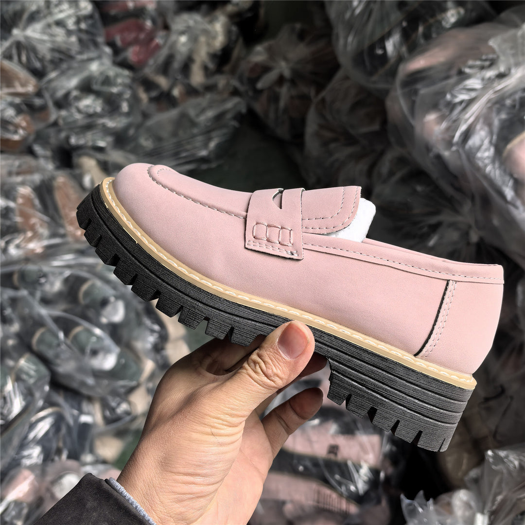 Damen nan Penny-Loafer mit dicker Profilsohle und anatomischer Komfortinnensohle Drune