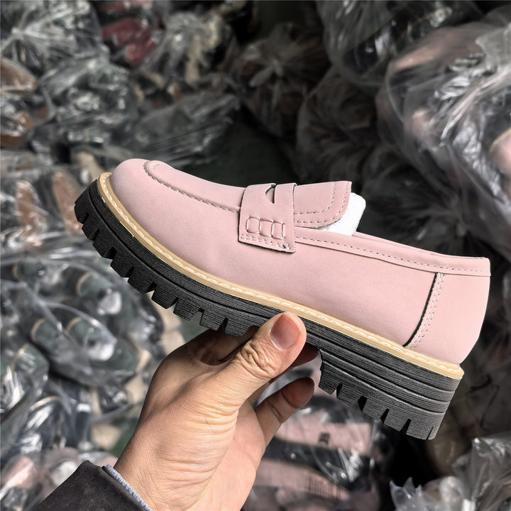 Damen nan Penny-Loafer mit dicker Profilsohle und anatomischer Komfortinnensohle Drune