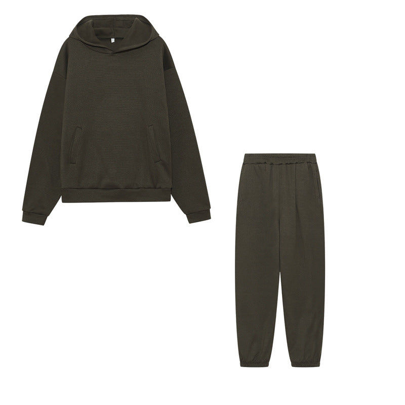 Damen Sportliches Hoodie und Jogginghose Set Drune