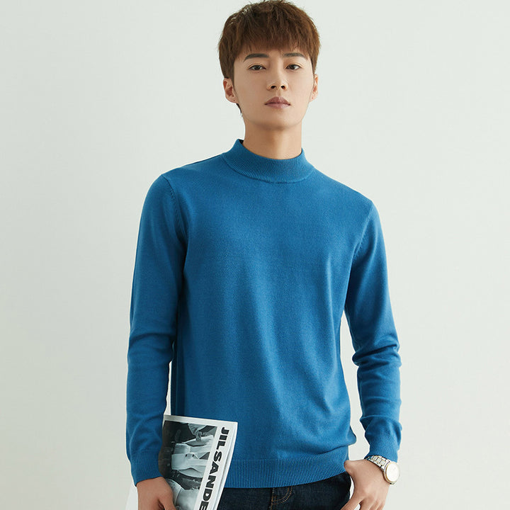 Herren Halbhoher Rollkragenpullover aus Feinstrick mit schmaler Passform Drune