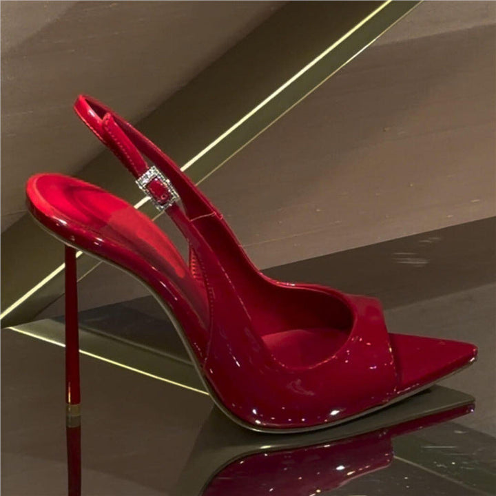 Damen Slingback High Heel Sandalen Drune