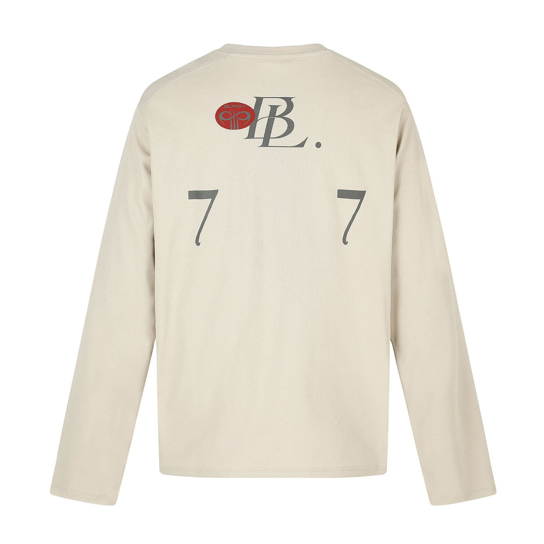 Unisex Rundhals-Sweatshirt mit großflächigem Typo-Print und gesticktem Emblem Drune