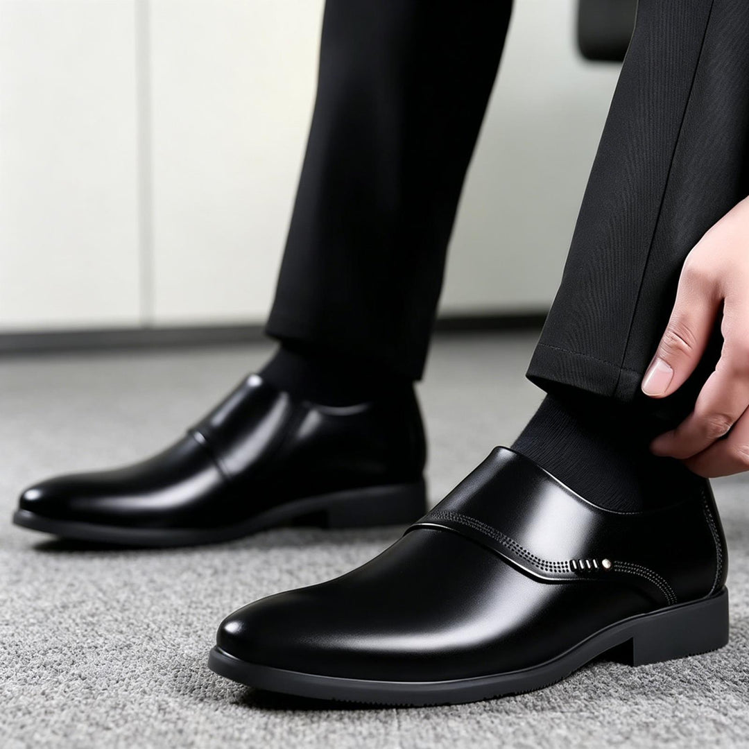 Herren Elegante und Bequeme Lederslipper Drune