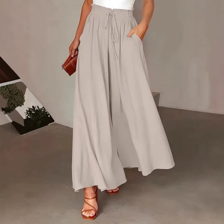 Damen Palazzo-Hosen mit elastischem Bund und praktischen Taschen Drune