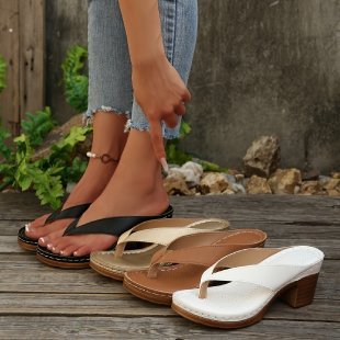 Damen Wedge-Pantoletten mit elegantem Riemendesign und komfortabler Fußbettung Drune
