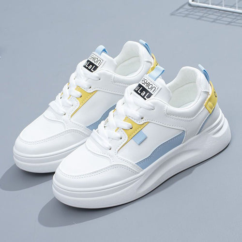 Damen Sportliche Sneakers mit modischem Design und extra dicker Sohle Drune