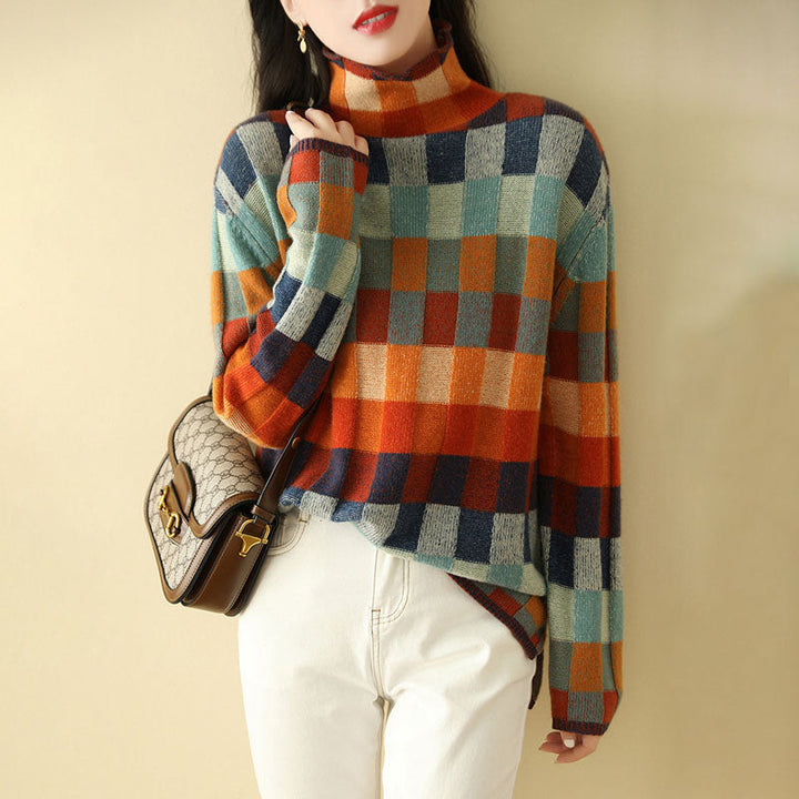 Drune | Pullover mit Bunten Karos