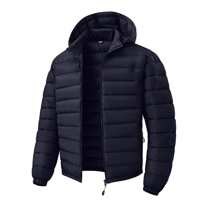 Herren Ultraleichte Steppjacke mit Kapuze und Thermoisolierung Drune