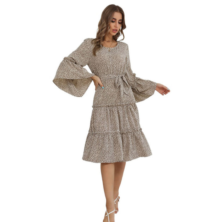 Damen Floral Maxikleid mit Rüschendetails Drune