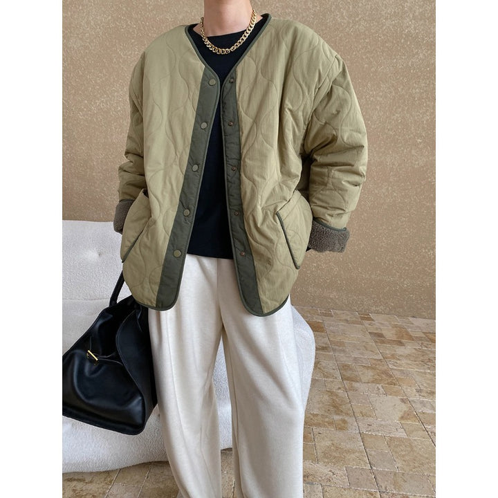 Damen gesteppte Übergangsjacke mit asymmetrischen Details und weichem Innenmaterial Drune