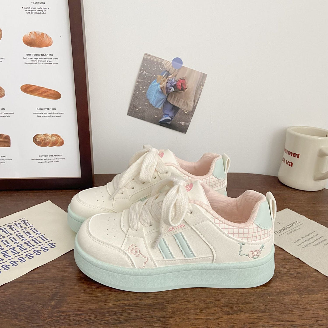 Damen Sportliche Sneakers mit verspielten Tiermotiven und atmungsaktiver Laufsohle Drune