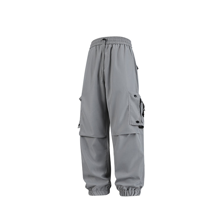 Herren Weite Technical‑Cargo‑Jogger mit elastischem Tunnelzugbund, Multifunktions‑Cargotaschen und verstellbaren Beinabschlüssen Drune