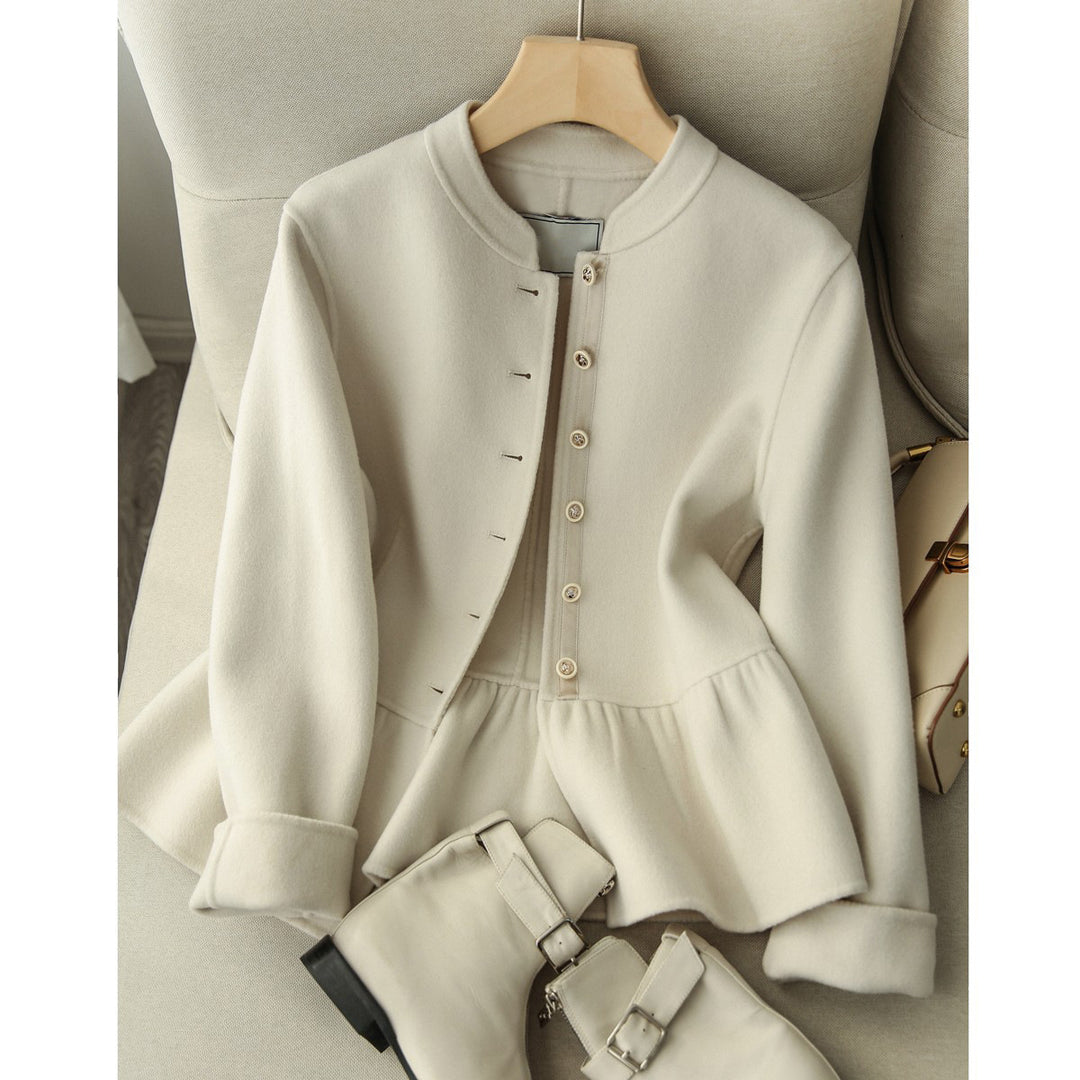 Damen Modischer Sweatjacke mit Knopfdetails Drune