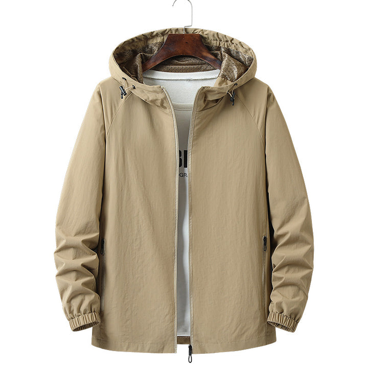 Herren Leichte Outdoorjacke mit Kapuze Drune