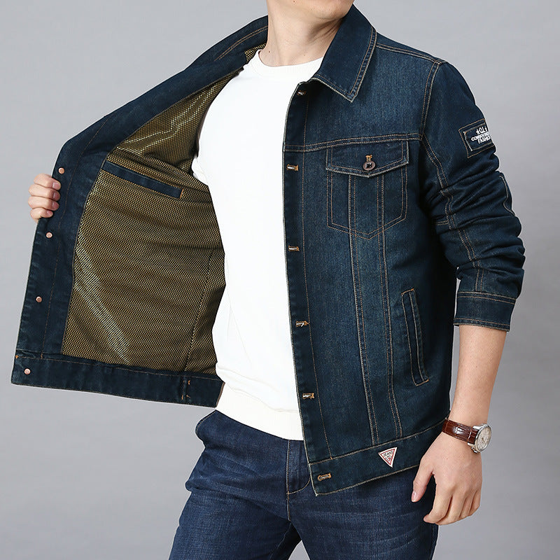 Herren Klassische Jeansjacke Drune