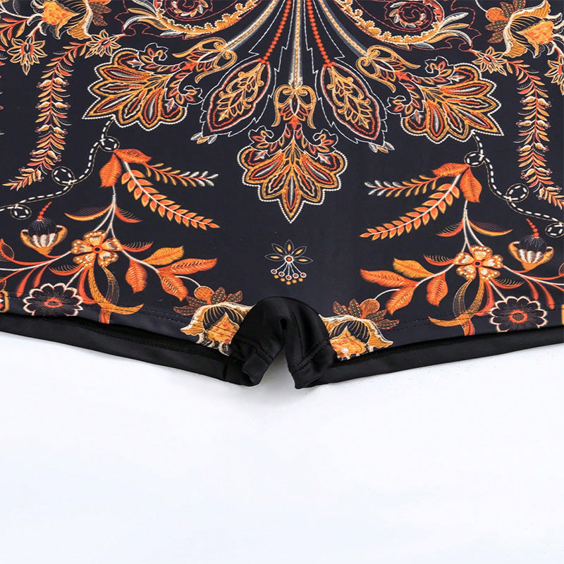Damen Eleganter Badeanzug mit luxuriösem Floral-Design Drune
