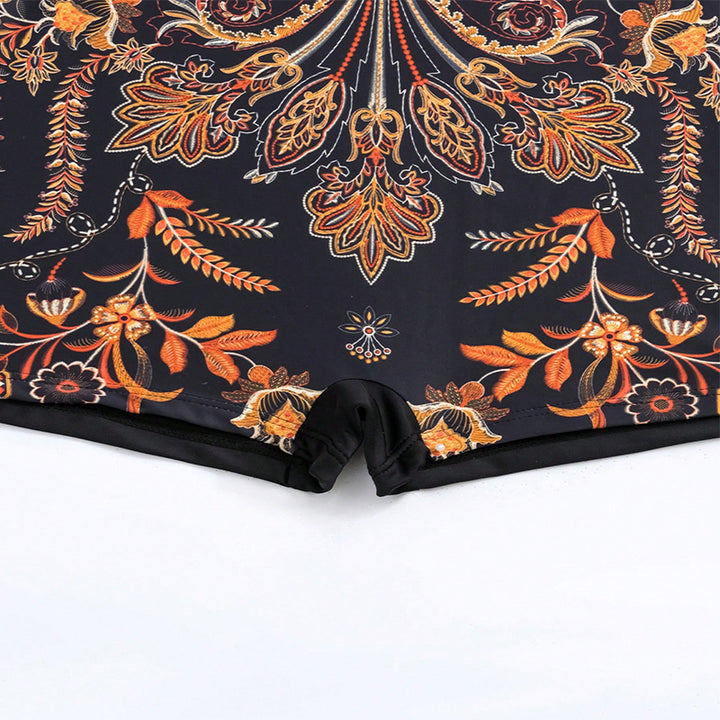Damen Eleganter Badeanzug mit luxuriösem Floral-Design Drune