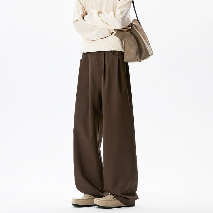 Damen Weitgeschnittene Elegante Stoffhose Drune