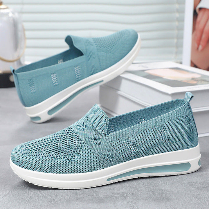 Damen Atmungsaktive Slip-On Sneakers mit flexiblem Obermaterial und komfortablem Fußbett Drune