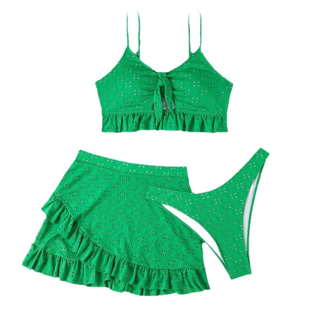 Damen Crop-Top und Rock-Set mit verspieltem Design Drune