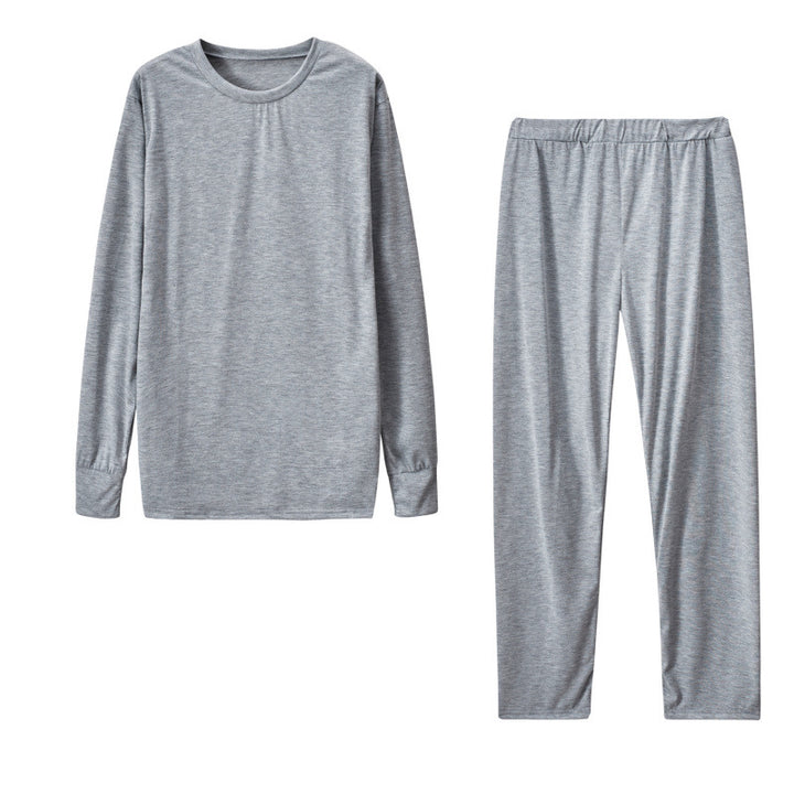 Damen Langarm Schlafanzug Set mit elastischen Hosen Drune