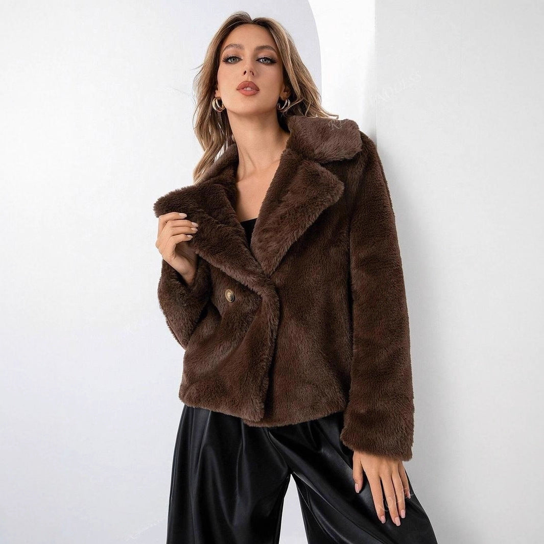 Damen Trendige und weiche Teddyjacke Drune
