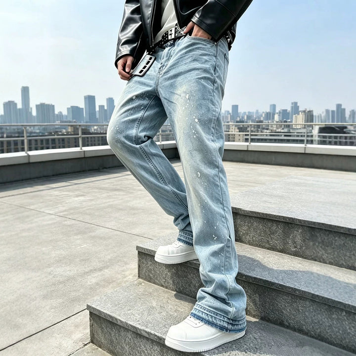 Herren Fließende Jeans Drune