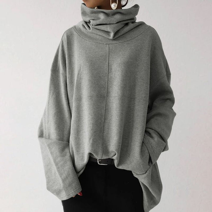 Drune | Trendiger einfarbiger Turtle-Neck Pullover
