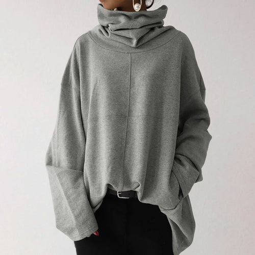 Drune | Trendiger einfarbiger Turtle-Neck Pullover