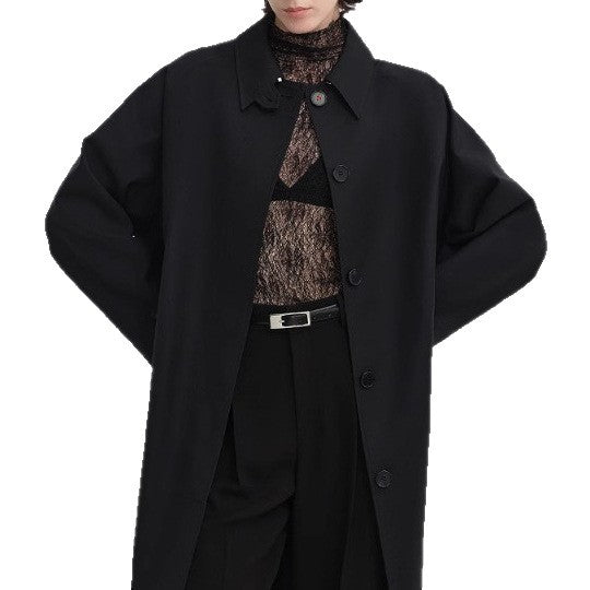 Damen Elegante lange Trenchcoat Drune