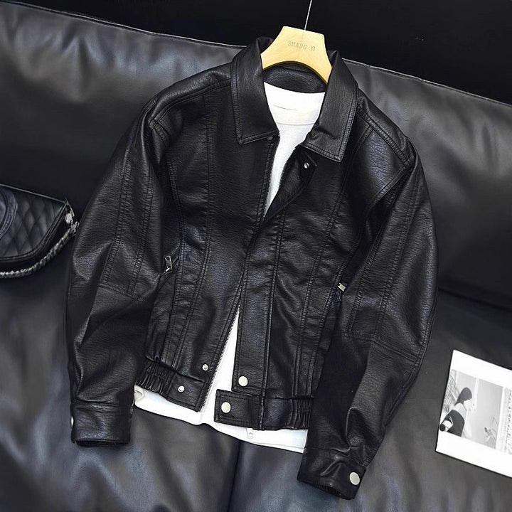 Damen Modische Lederjacke Drune