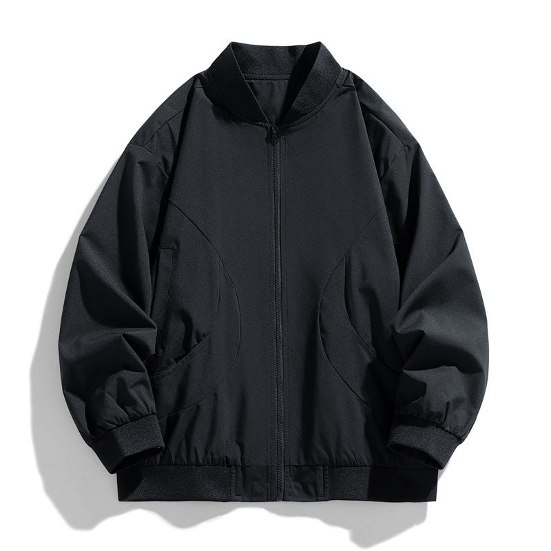 Damen Modische Übergangsjacke mit hohem Kragen Drune