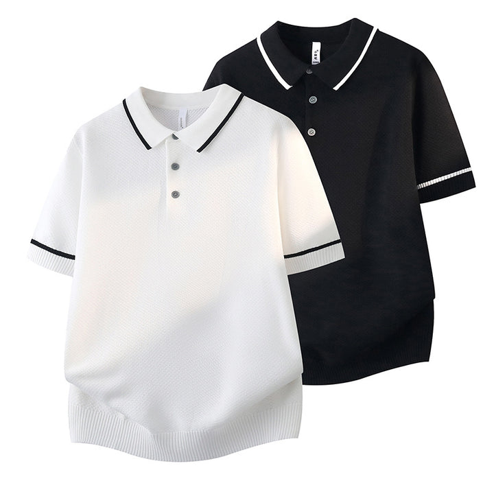 Herren Elegantes Poloshirt mit kontrastierenden Akzenten Drune