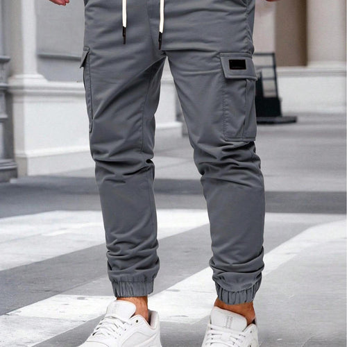 Herren Cargo-Hose mit elastischem Bund und multifunktionalen Taschen Drune