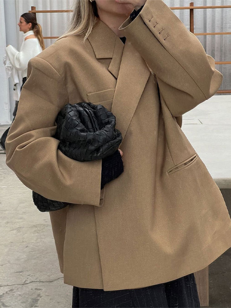 Damen Oversized Blazerjacke mit raffinierter Schnittführung Drune