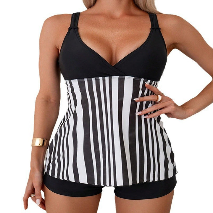 Damen Tankini mit verstellbaren Trägern und figurformendem Design Drune